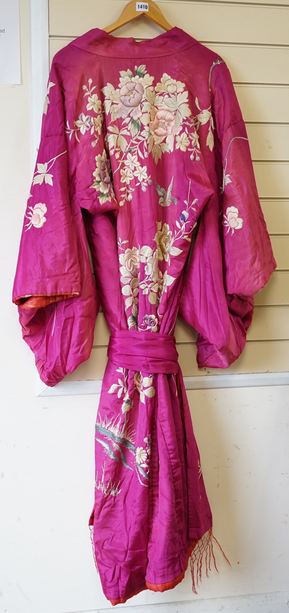 An early 20th century Japanese multicoloured silk lady’s kimono